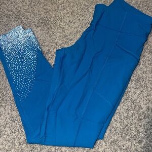 Lululemon Athletica Blue Leggings reflective